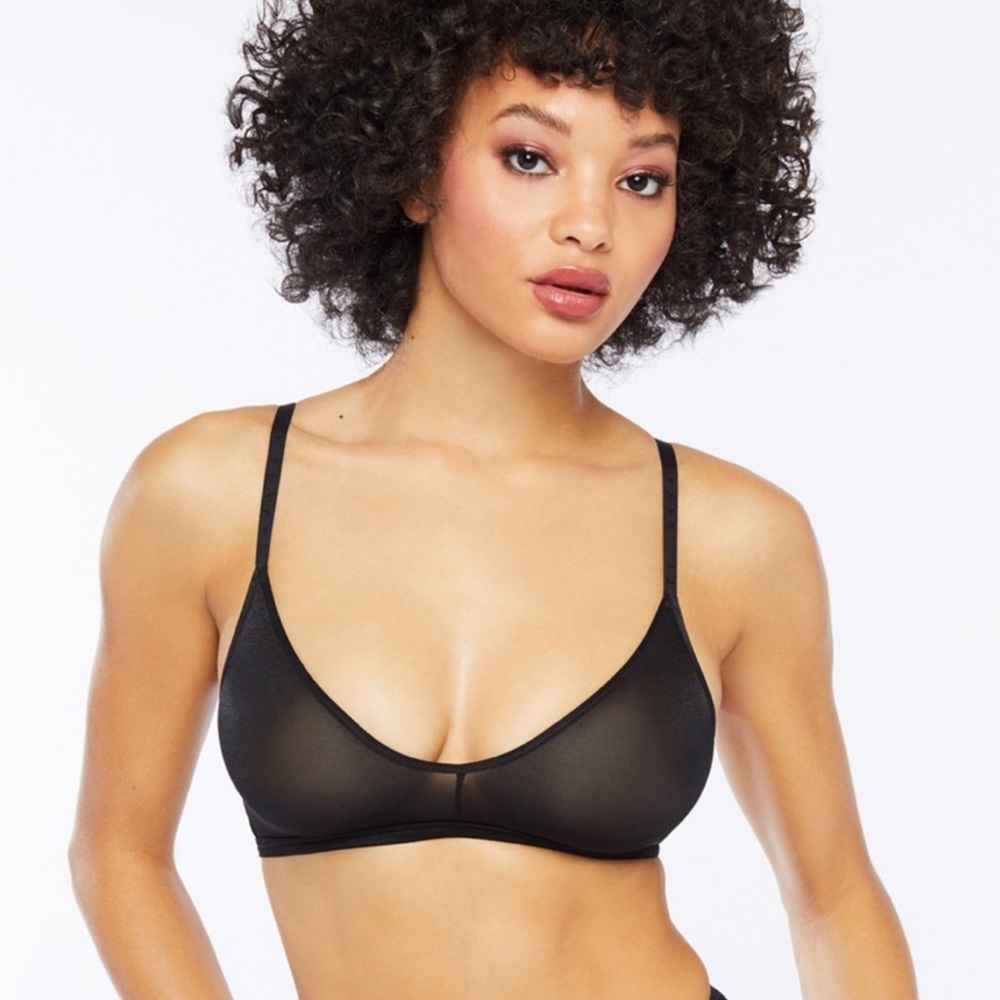 SAVAGE X FENTY Black Glissenette Bralette